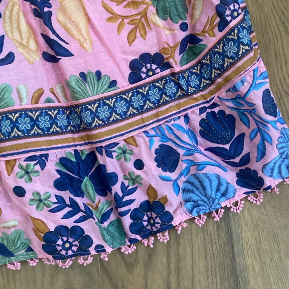 NWT farm rio Pink Seashell Tapestry Midi Dress - Picture 7 of 9